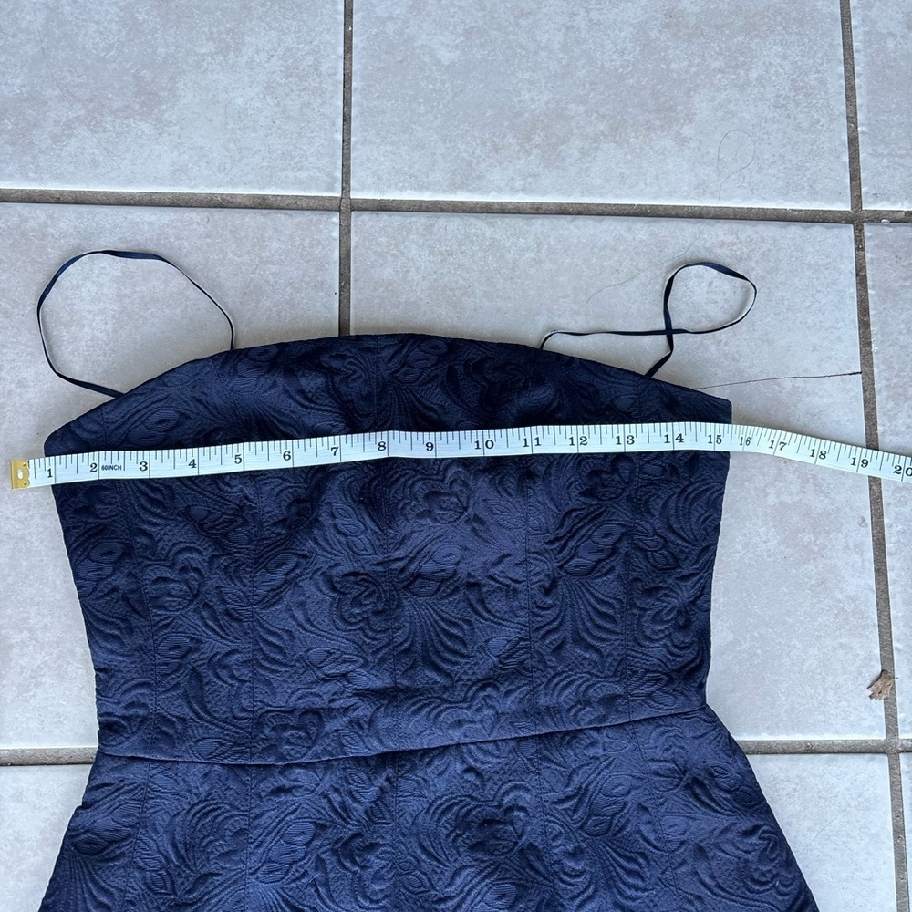 KEEPSAKE the Label Navy Strapless Textured Bustier Dress - Picture 9 of 10